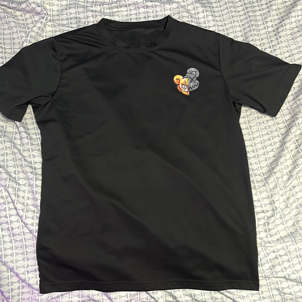 Orange and Grey stuffed bear skulls on back and front,small-front big-back